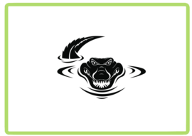 Krokodil sticker design 3
