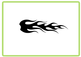 Vlammen sticker design 54