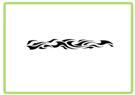 Vlammen sticker design 33