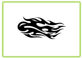 Vlammen sticker design 55