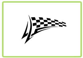 Racing vlammen sticker design 4
