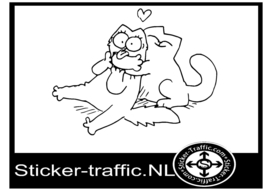 Simon cat design 19 sticker