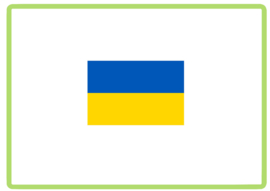 Ukraine vlag sticker