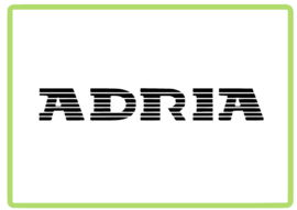 Adria gestreept caravan en camper sticker