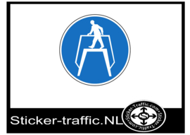 Oversteek sticker