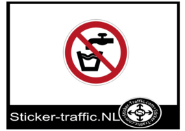 Geen drinkwater sticker