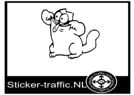 Simon cat design 17 sticker