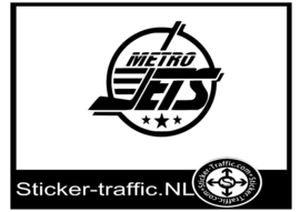 Metro Jets hockey sticker