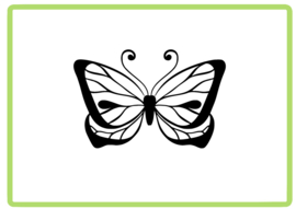 Vlinder sticker design 12