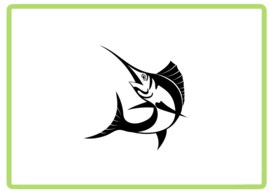 Zwaardvis sticker