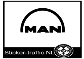 Man boog sticker