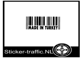 Made in Turkey barcode sticker