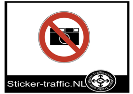 Fotograferen verboden sticker