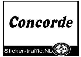 Concorde caravan sticker