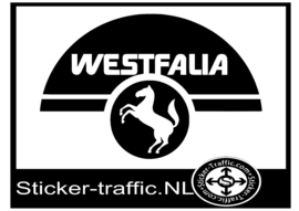 Westfalia met paard caravan sticker