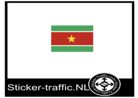 Surinaamse vlag sticker