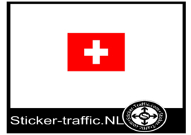 Zwitserland vlag sticker