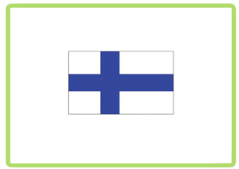 Finland vlag sticker