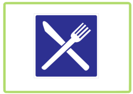 Restaurant sticker