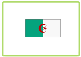 Algarije vlag sticker