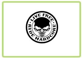 Live free Ride Hardcore sticker