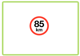 85 KM sticker