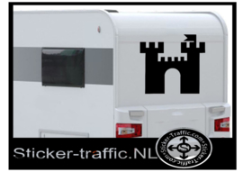 Kasteel Chateau logo caravan sticker