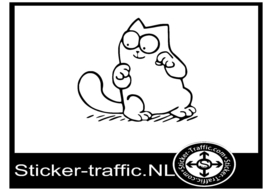 Simon cat design 15 sticker