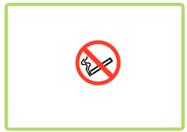 Roken verboden sticker