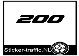 KTM 200 sticker
