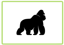 Gorilla sticker design 3