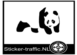 Panda skateboard sticker