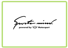 Mini sport mind sticker