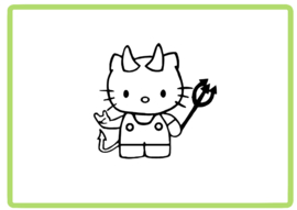 Hello Kitty sticker design 1