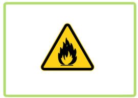 Brandgevaar sticker