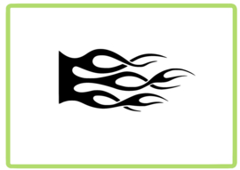 Vlammen sticker design 31