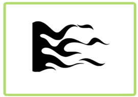 Vlammen sticker design 15