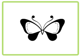 Vlinder sticker design 9