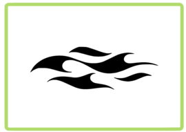 Vlammen sticker design 14