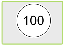 100 KM snelheidssticker