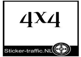 4x4 sticker