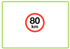 80 KM sticker