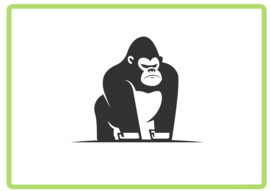 Gorilla sticker design 4