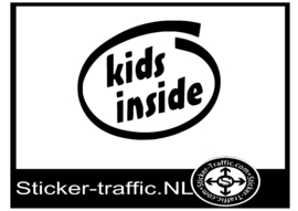 Kids inside design 16 sticker