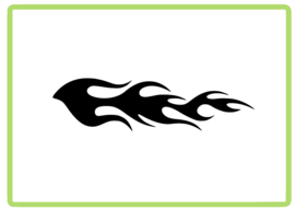 Vlammen sticker design 52
