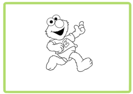 Sesamstraat sticker design 4