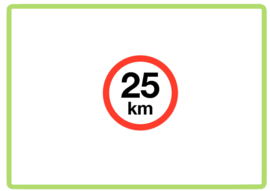 Max 25 KM sticker