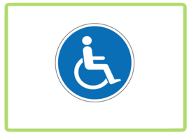 Rolstoel sticker