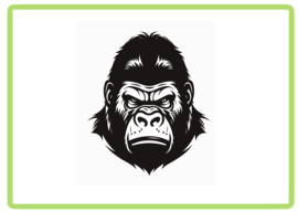 Gorilla sticker design1