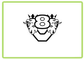 Scania V8 sticker